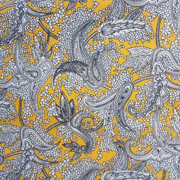 Yellow, White & Black Print Pencil Skirt - Picture 5 of 11